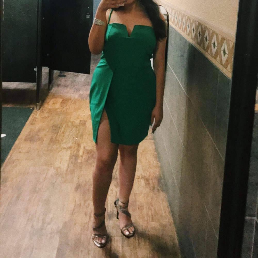 Green fashion nova dress